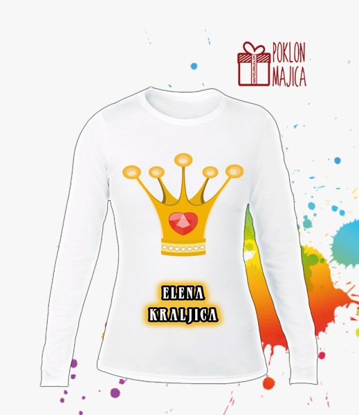 Majice sa stampom natpisom slikom/Za devojku/maja kraljica.jpg